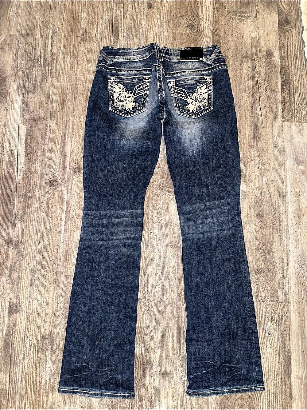 Vigoss The Chelsea Slim Boot Bootcut Jeans in Blue Size 5/6